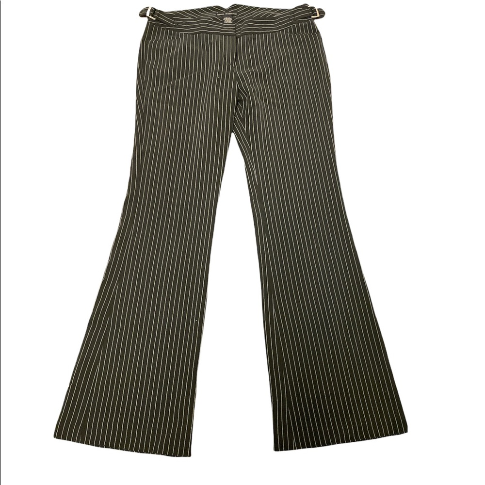 Zenana Outfitters black and white stripe wide leg dress pants size L